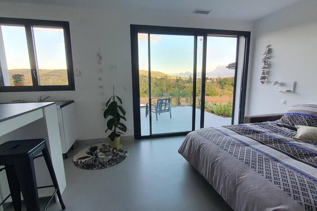 Studio indépendant vue magnifique et au calme Crest Exterior foto
