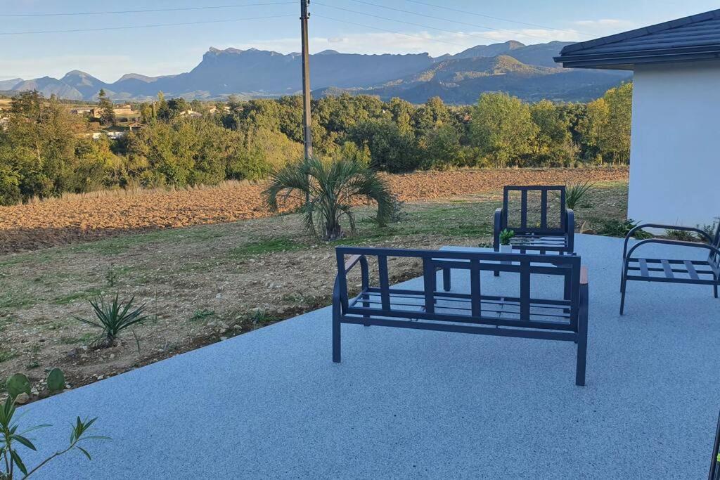 Studio indépendant vue magnifique et au calme Crest Exterior foto