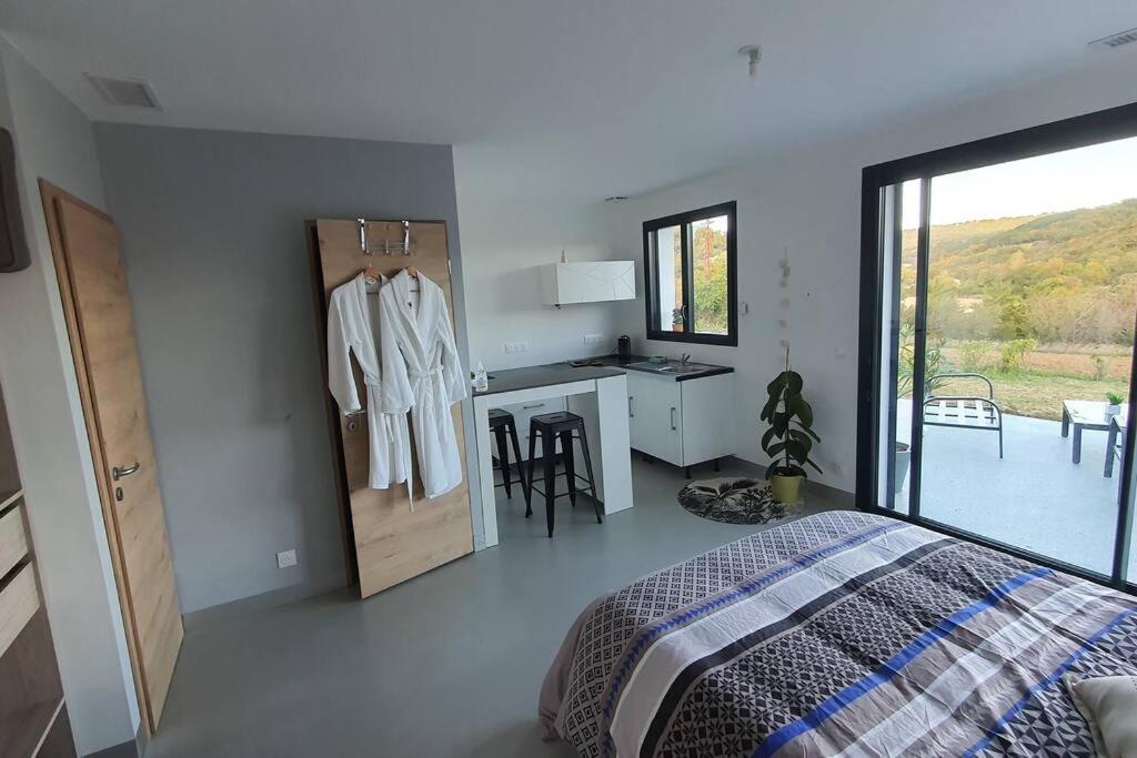Studio indépendant vue magnifique et au calme Crest Exterior foto